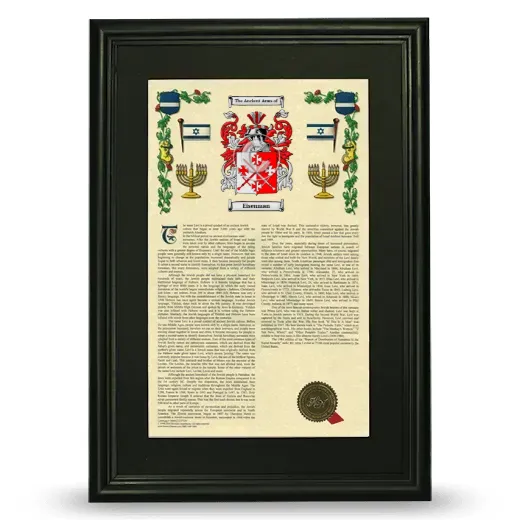 Eisenman Deluxe Armorial Framed - Black