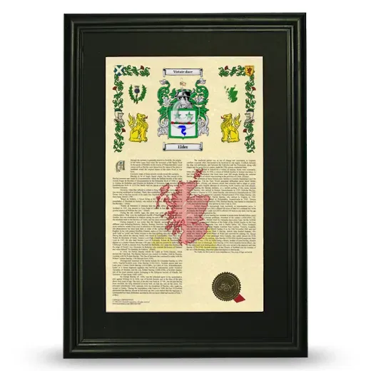 Elder Deluxe Armorial Framed - Black