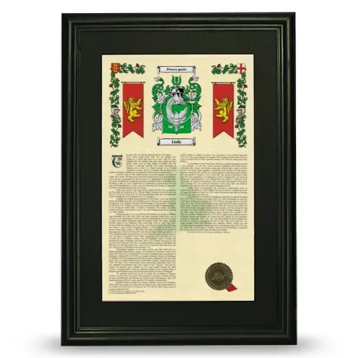 Emly Deluxe Armorial Framed - Black