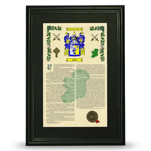Ennys Deluxe Armorial Framed - Black