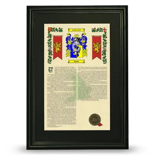 Erpen Deluxe Armorial Framed - Black