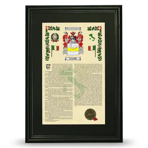 Escamilla Deluxe Armorial Framed - Black