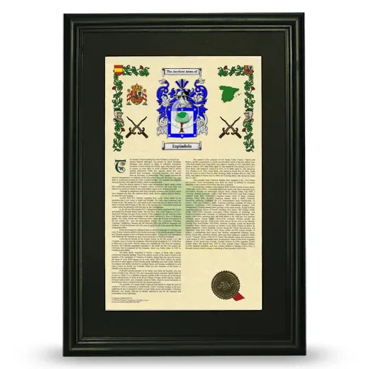 Espíndola Deluxe Armorial Framed - Black