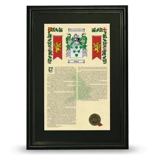 Essey Deluxe Armorial Framed - Black