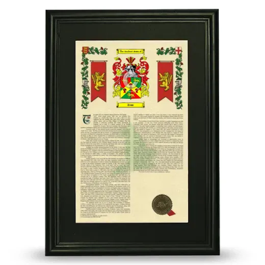 Ever Deluxe Armorial Framed - Black