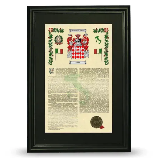 Fabia Deluxe Armorial Framed - Black