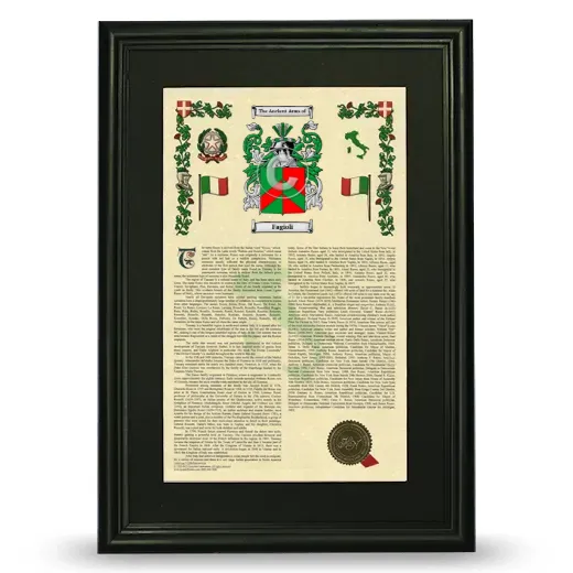 Fagioli Deluxe Armorial Framed - Black
