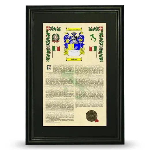 Faleiro Deluxe Armorial Framed - Black