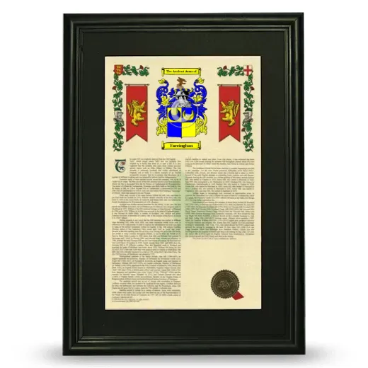 Fareinghan Deluxe Armorial Framed - Black