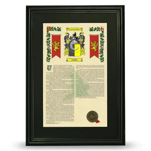 Fareley Deluxe Armorial Framed - Black