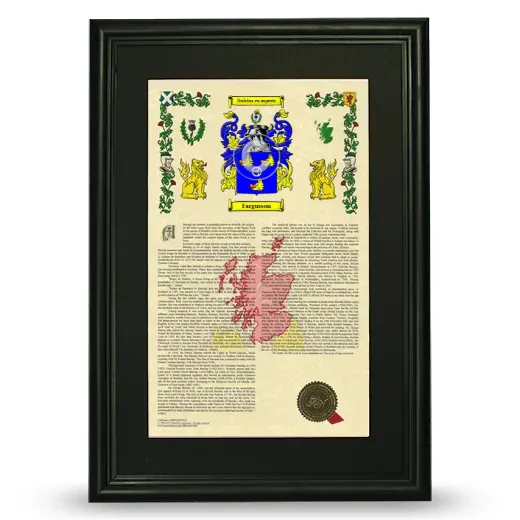 Fargusson Deluxe Armorial Framed - Black