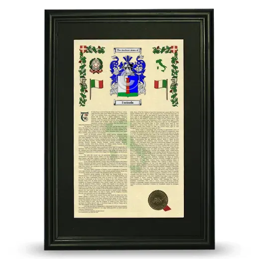 Farinola Deluxe Armorial Framed - Black