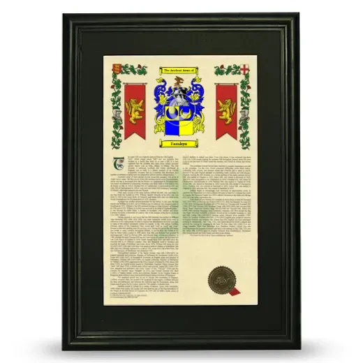 Farnhyn Deluxe Armorial Framed - Black