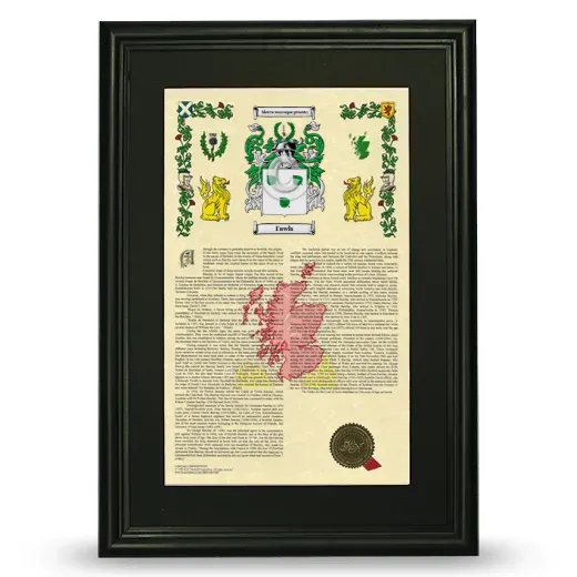 Fawls Deluxe Armorial Framed - Black
