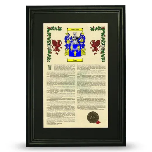 Fean Deluxe Armorial Framed - Black