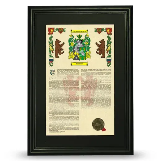 Federov Deluxe Armorial Framed - Black