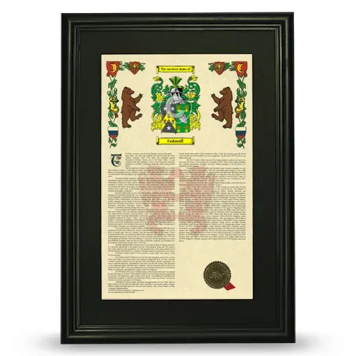 Fedoroff Deluxe Armorial Framed - Black