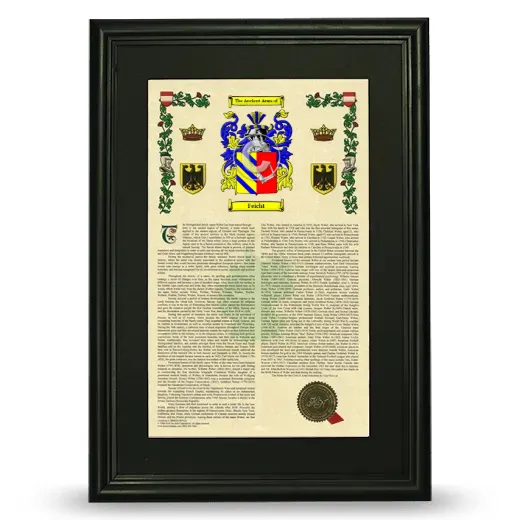 Feicht Deluxe Armorial Framed - Black
