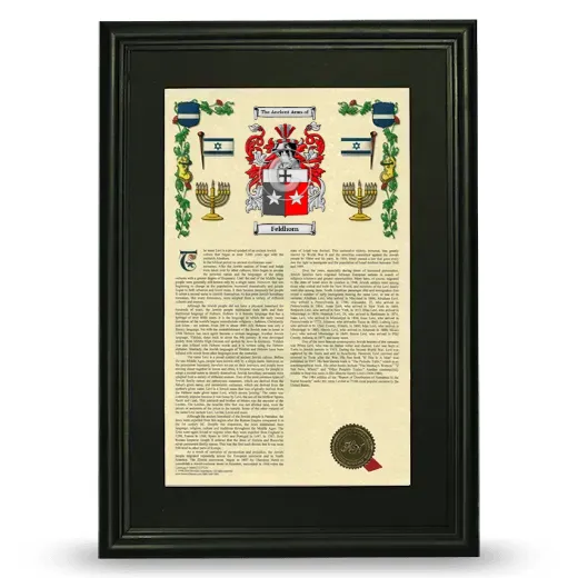 Feldhorn Deluxe Armorial Framed - Black