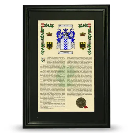 Felsberg Deluxe Armorial Framed - Black