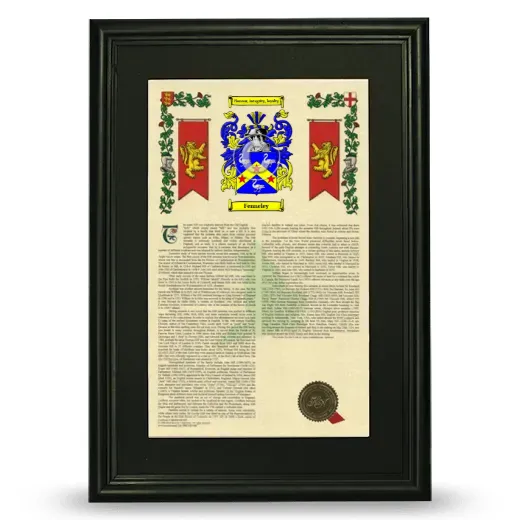 Fenneley Deluxe Armorial Framed - Black