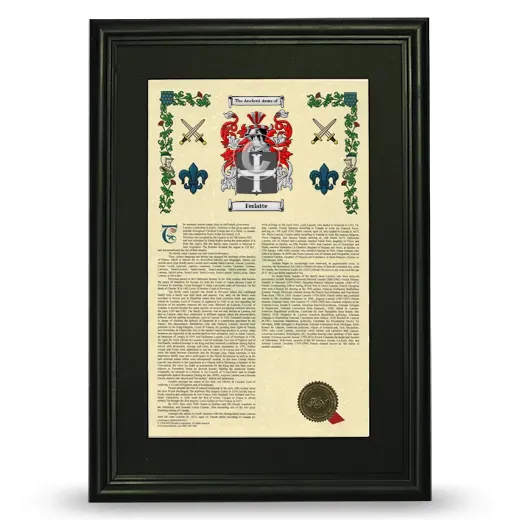 Ferlatte Deluxe Armorial Framed - Black