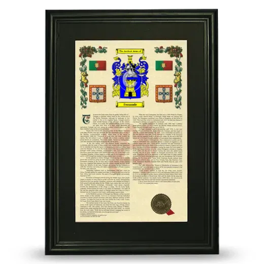 Fernande Deluxe Armorial Framed - Black