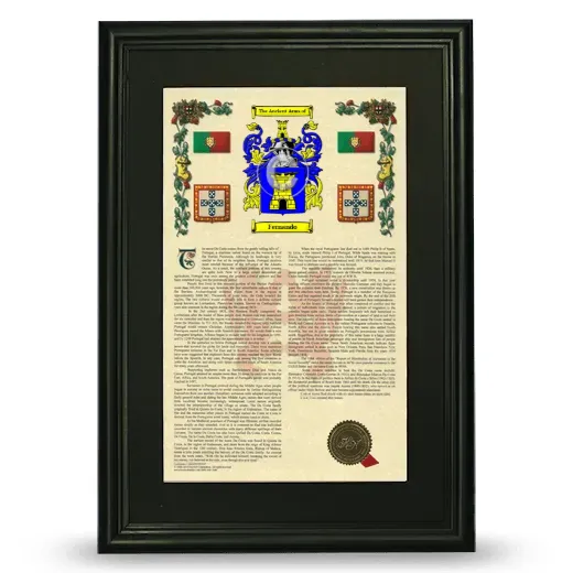 Fernando Deluxe Armorial Framed - Black