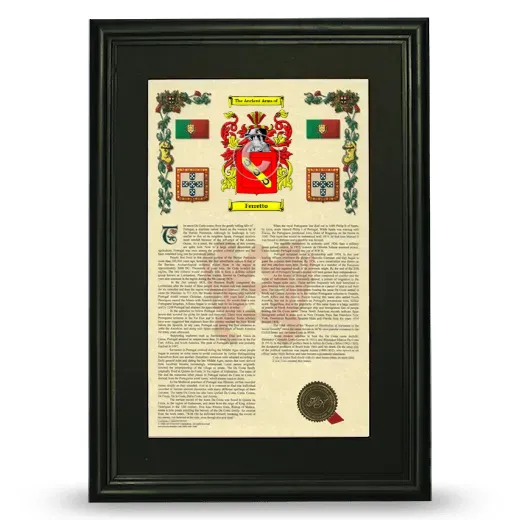 Ferretto Deluxe Armorial Framed - Black