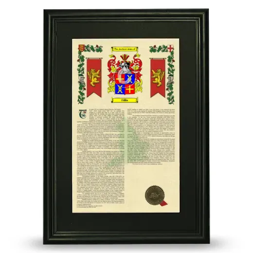 Fillis Deluxe Armorial Framed - Black