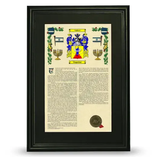 Fingerhut Deluxe Armorial Framed - Black