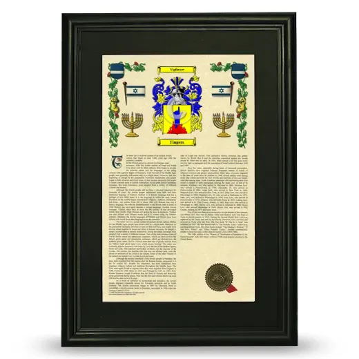 Fingers Deluxe Armorial Framed - Black