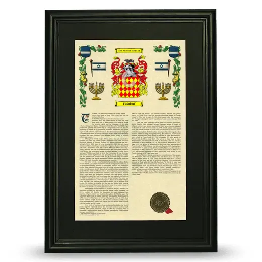 Finkdorf Deluxe Armorial Framed - Black
