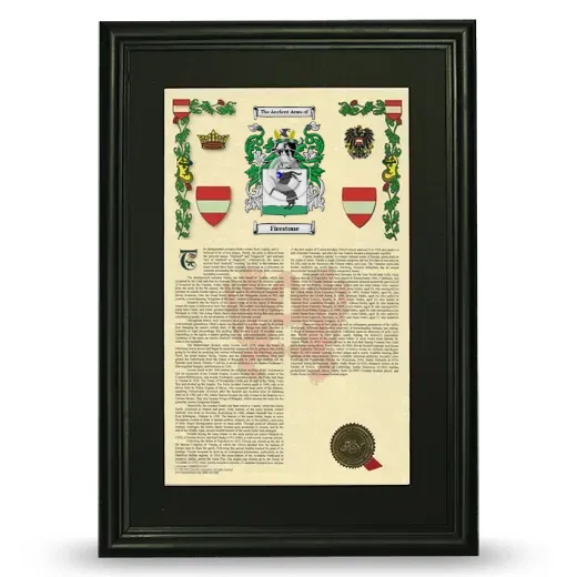 Firestone Deluxe Armorial Framed - Black