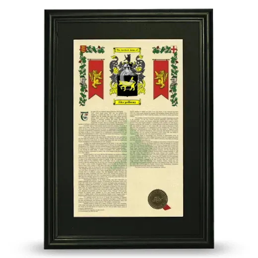 Fitz'gefferay Deluxe Armorial Framed - Black