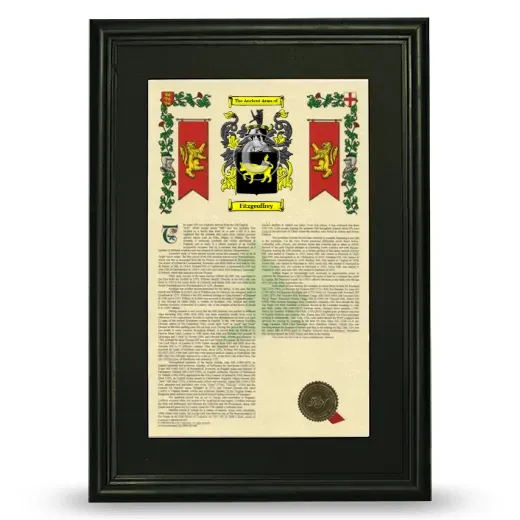 Fitzgeoffrey Deluxe Armorial Framed - Black