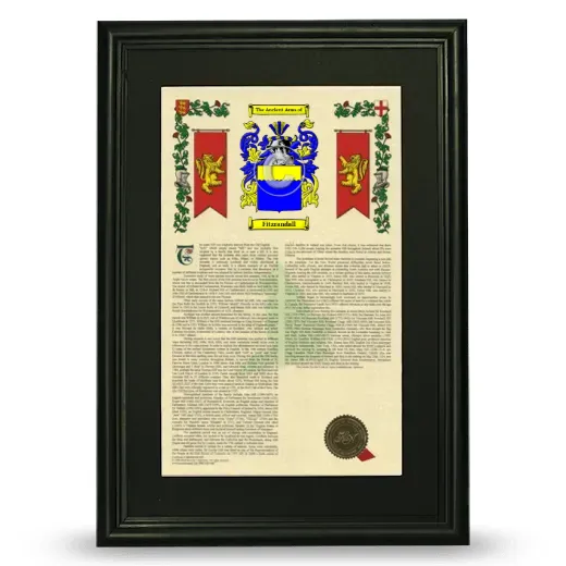 Fitzrandall Deluxe Armorial Framed - Black