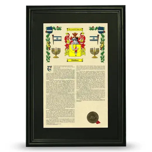 Fleishner Deluxe Armorial Framed - Black