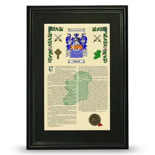 Flemink Deluxe Armorial Framed - Black