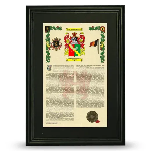 Flogen Deluxe Armorial Framed - Black