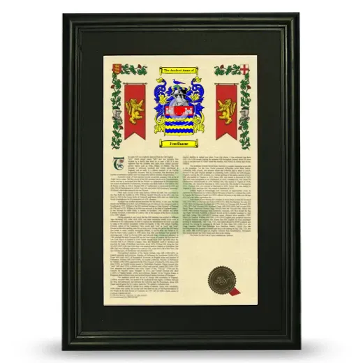 Fordhane Deluxe Armorial Framed - Black