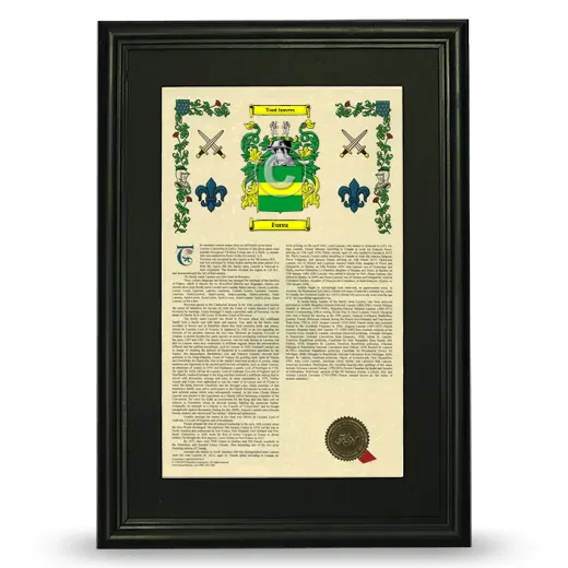 Forez Deluxe Armorial Framed - Black