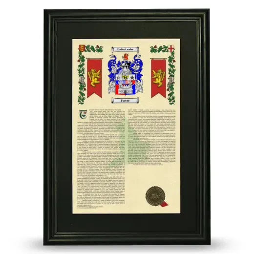Fortey Deluxe Armorial Framed - Black