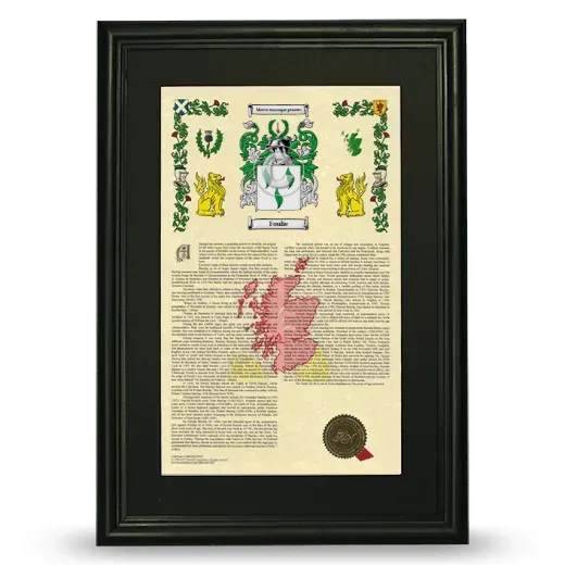 Foulie Deluxe Armorial Framed - Black