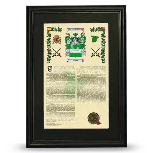 Franco Deluxe Armorial Framed - Black