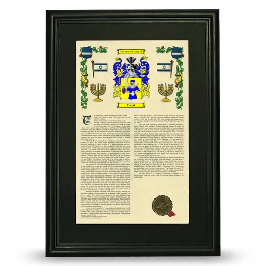 Frank Deluxe Armorial Framed - Black