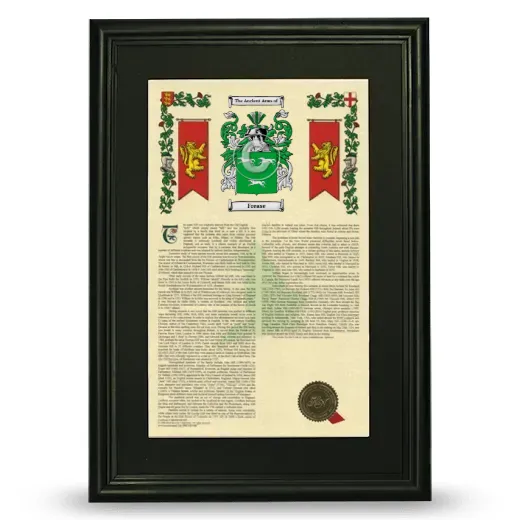 Frease Deluxe Armorial Framed - Black