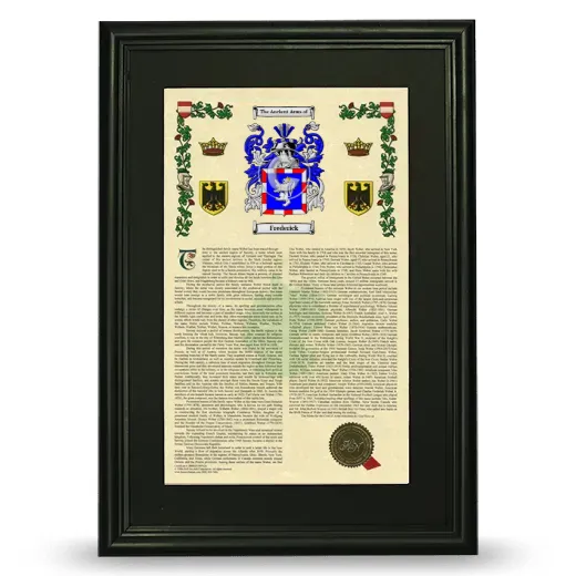 Frederick Deluxe Armorial Framed - Black