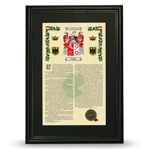 Frentz Deluxe Armorial Framed - Black