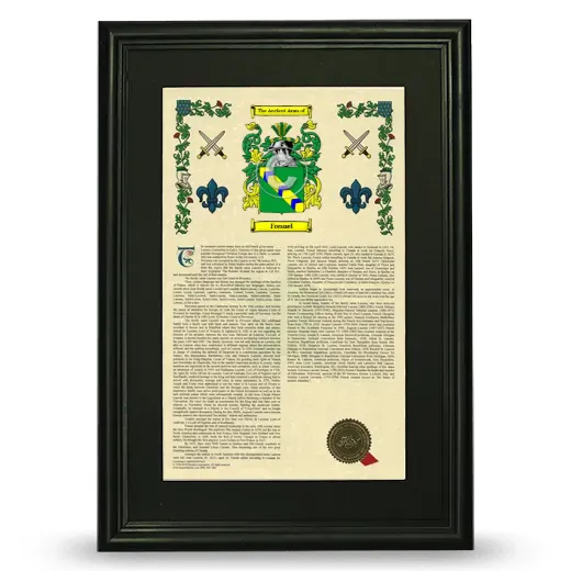 Fresnel Deluxe Armorial Framed - Black
